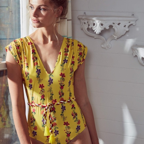 Anthropologie Carolina K liset  Swimsuit xs NWT - Picture 1 of 8